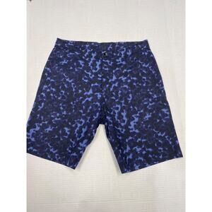 Good Man Brand Men Small Navy Black Shorts Chino Stretch Drawstring Cotton Blend